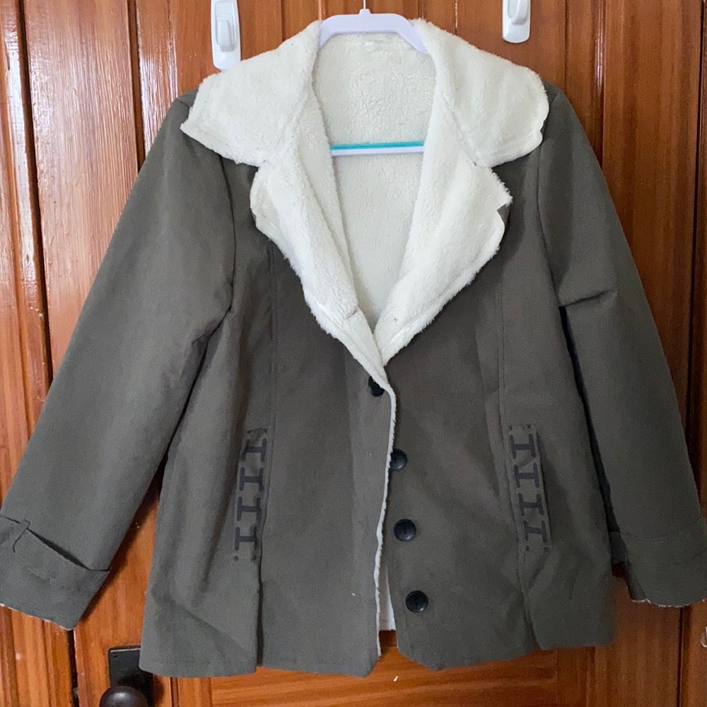 Grey fur lined Jacket